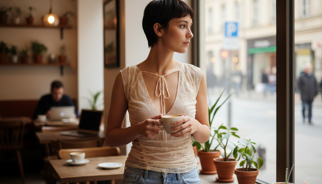 Floral Lace Backless Cap Sleeve Top: Easy Summer Style